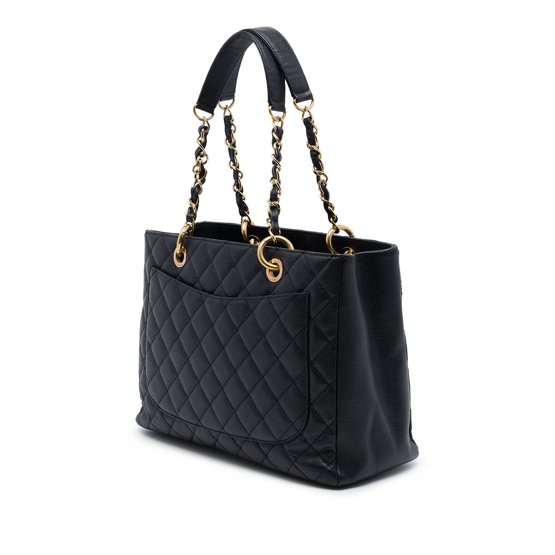 Chanel Cabas Cuir caviar Noir – vue 2 – GABY PARIS