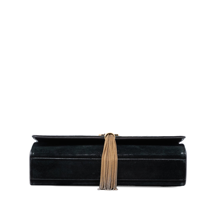 Saint Laurent Medium Daim Monogram Kate Pompon Sac porté croisé