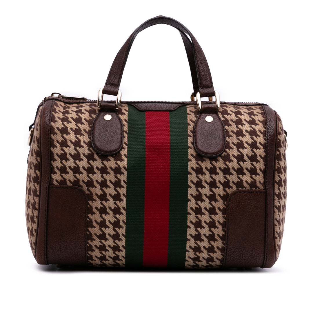 Gucci Cotton Seventies Web Boston Sac