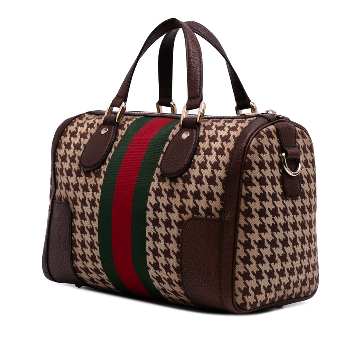 Gucci Cotton Seventies Web Boston Sac