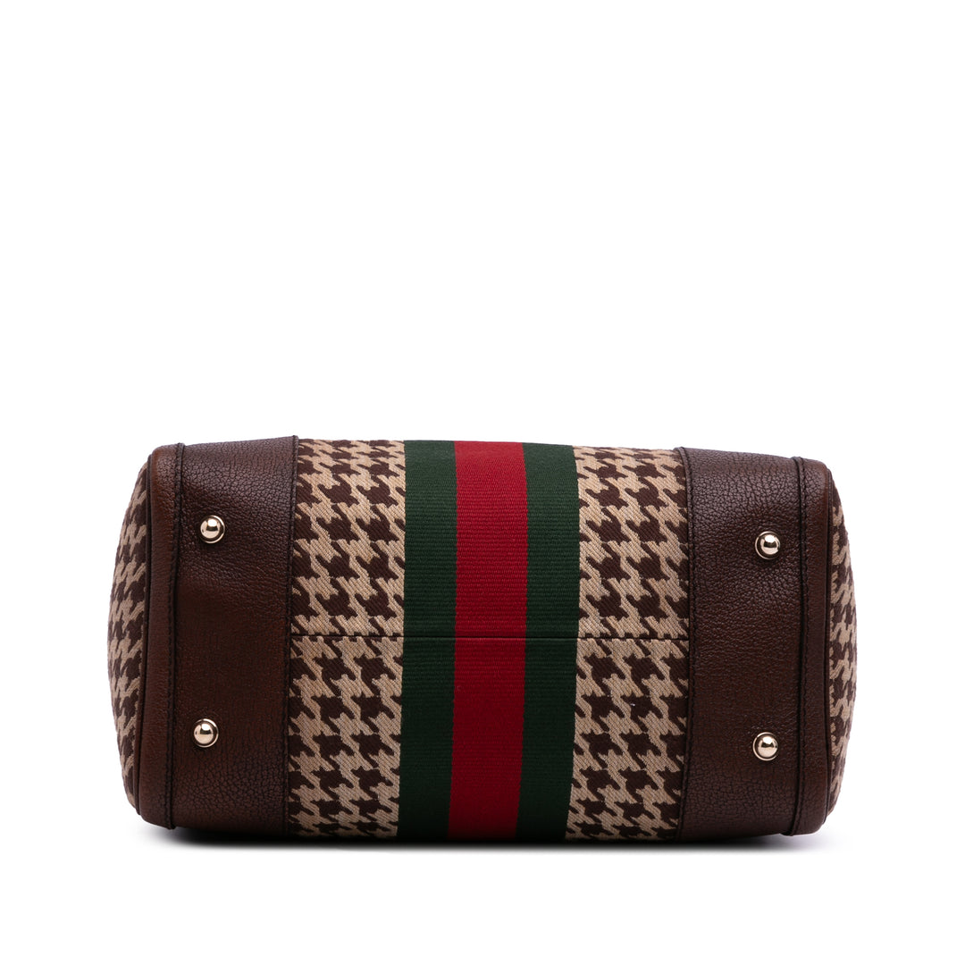 Gucci Cotton Seventies Web Boston Sac