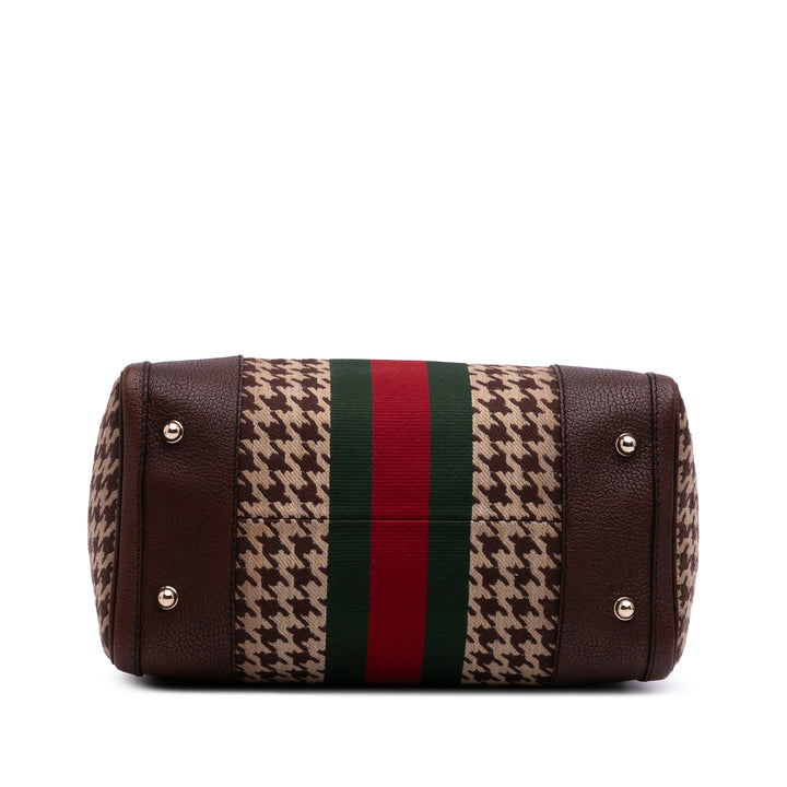 Gucci Cotton Seventies Web Boston Sac