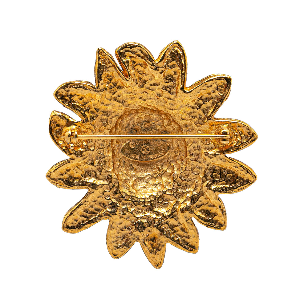 Gold Plated Lion Pin Brooch Gold - Gaby Paris