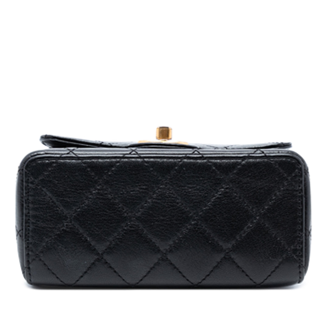 Chanel Mini Square Classic Goatskin Simple rabat