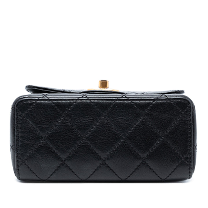 Chanel Mini Square Classic Goatskin Simple rabat