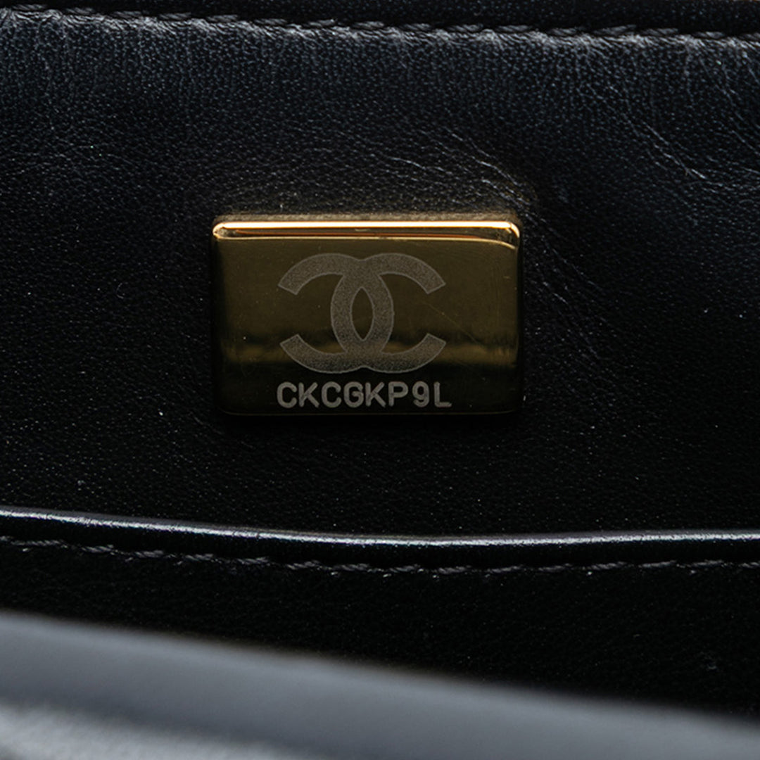 Chanel Mini Square Classic Goatskin Simple rabat