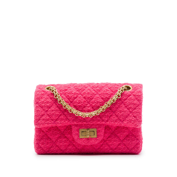 Matelassé Reissue 2.55 Rabat simple 224 Mini Tweed Rose