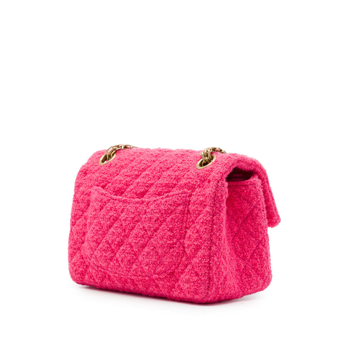 Matelassé Reissue 2.55 Rabat simple 224 Mini Tweed Rose