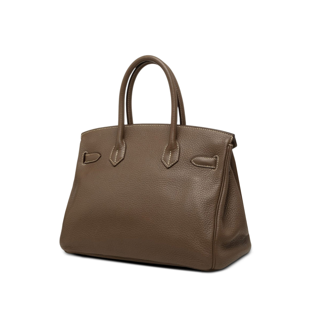 Hermès Sac à main Birkin Retourne 30 Clémence Marron – vue 2 – GABY PARIS