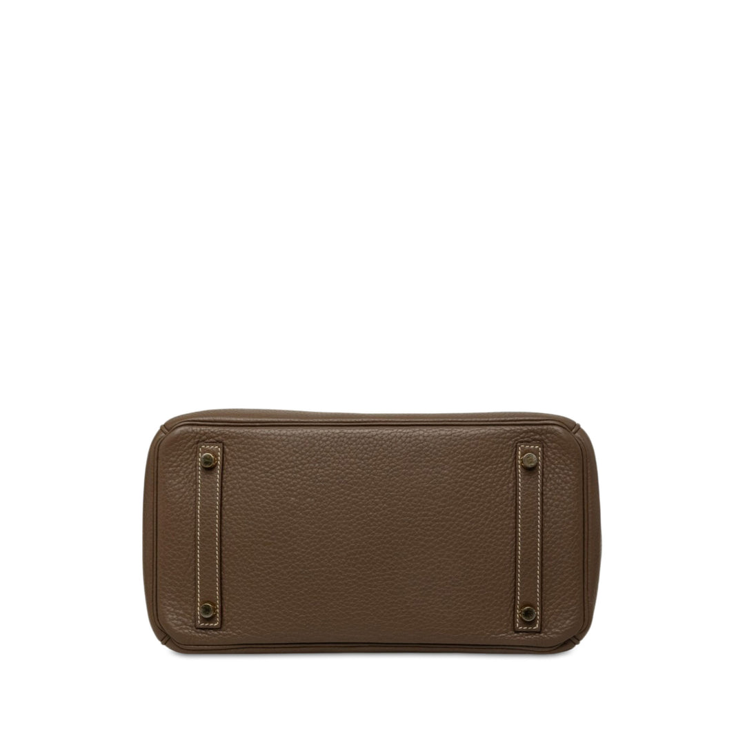 Hermès Sac à main Birkin Retourne 30 Clémence Marron – vue 3 – GABY PARIS