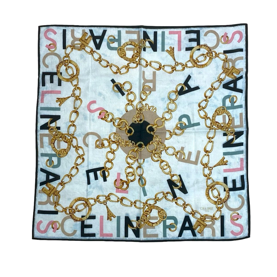 Celine Printed Cotton Foulard Multi – GABY PARIS Authentique
