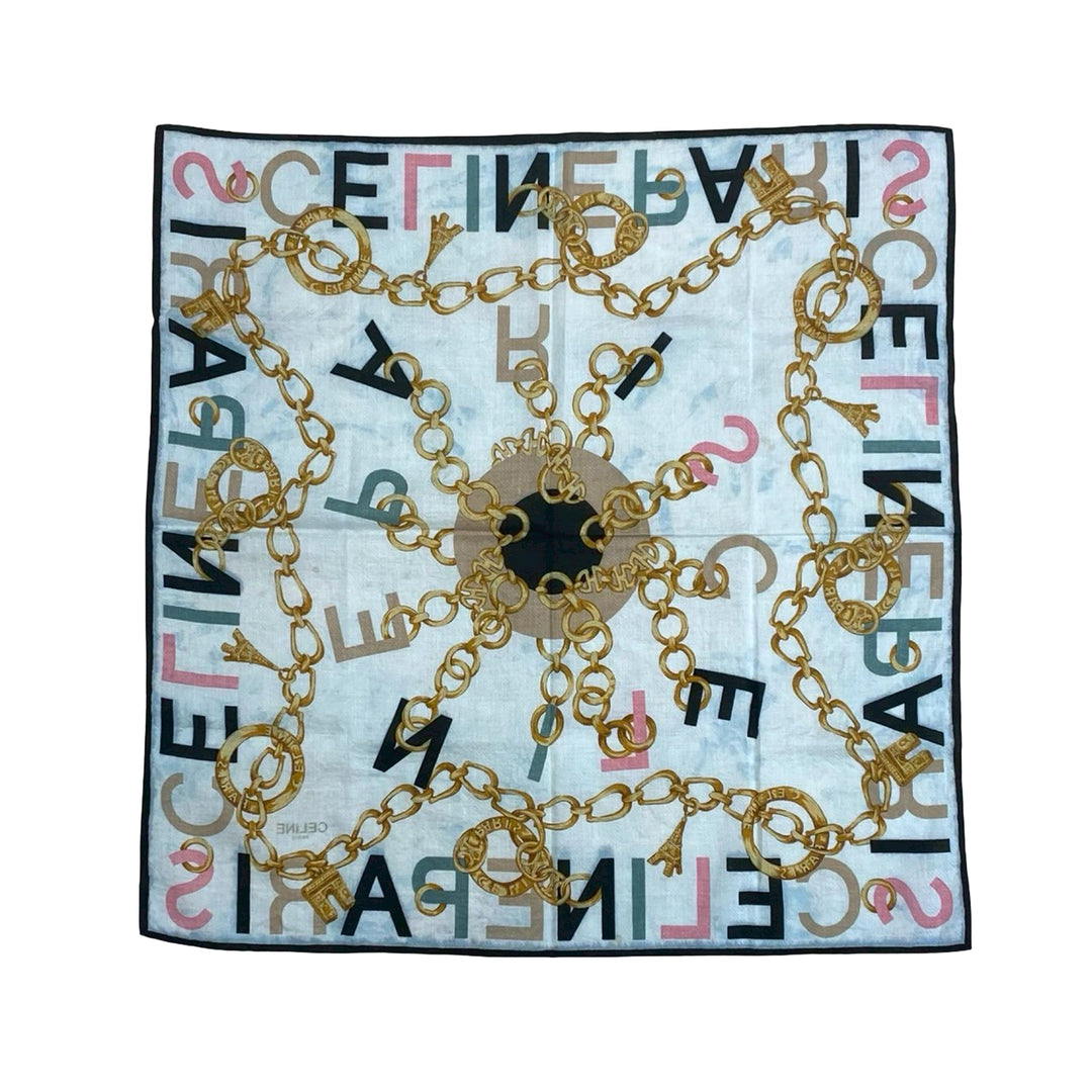 Celine Printed Cotton Foulard Multi – GABY PARIS Authentique