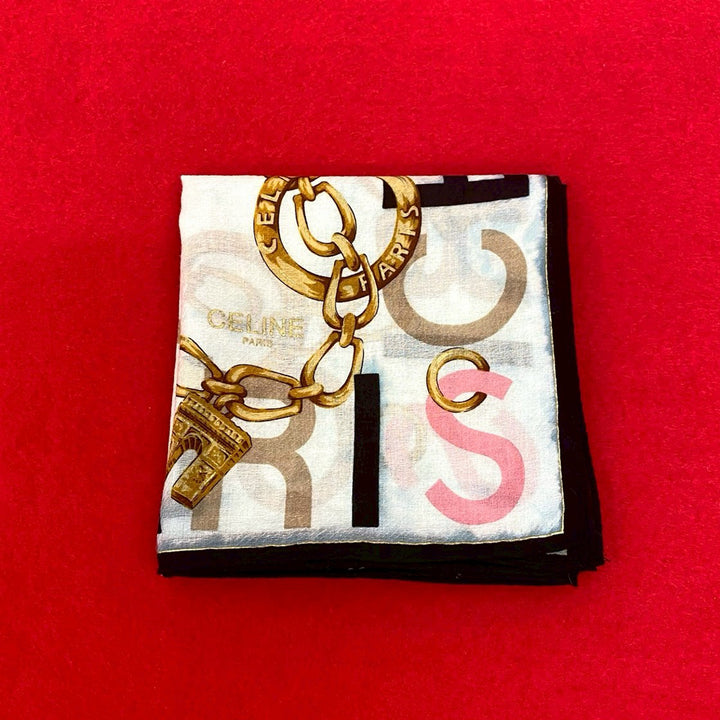 Celine Printed Cotton Foulard Multi – GABY PARIS Authentique