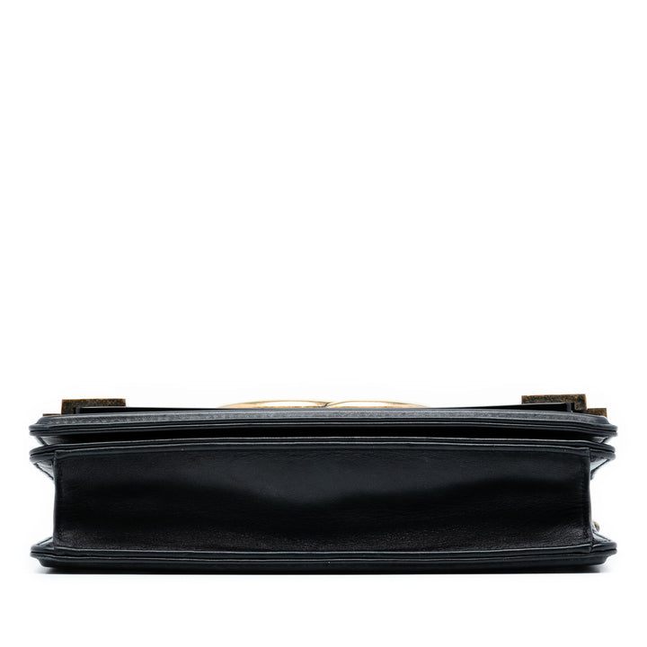 Chanel Paris Seoul Cuir d’agneau et Metallic Plate Lego Boy Brick à rabat