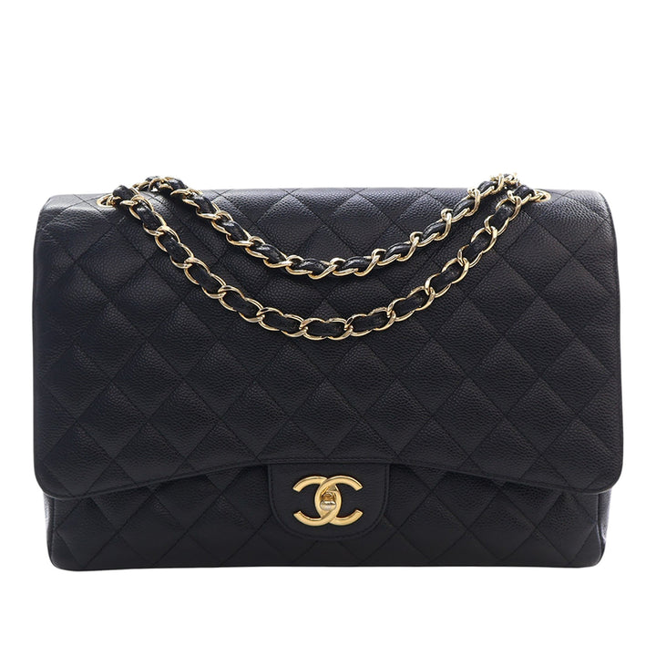 Chanel Maxi Classic Caviar Double rabat