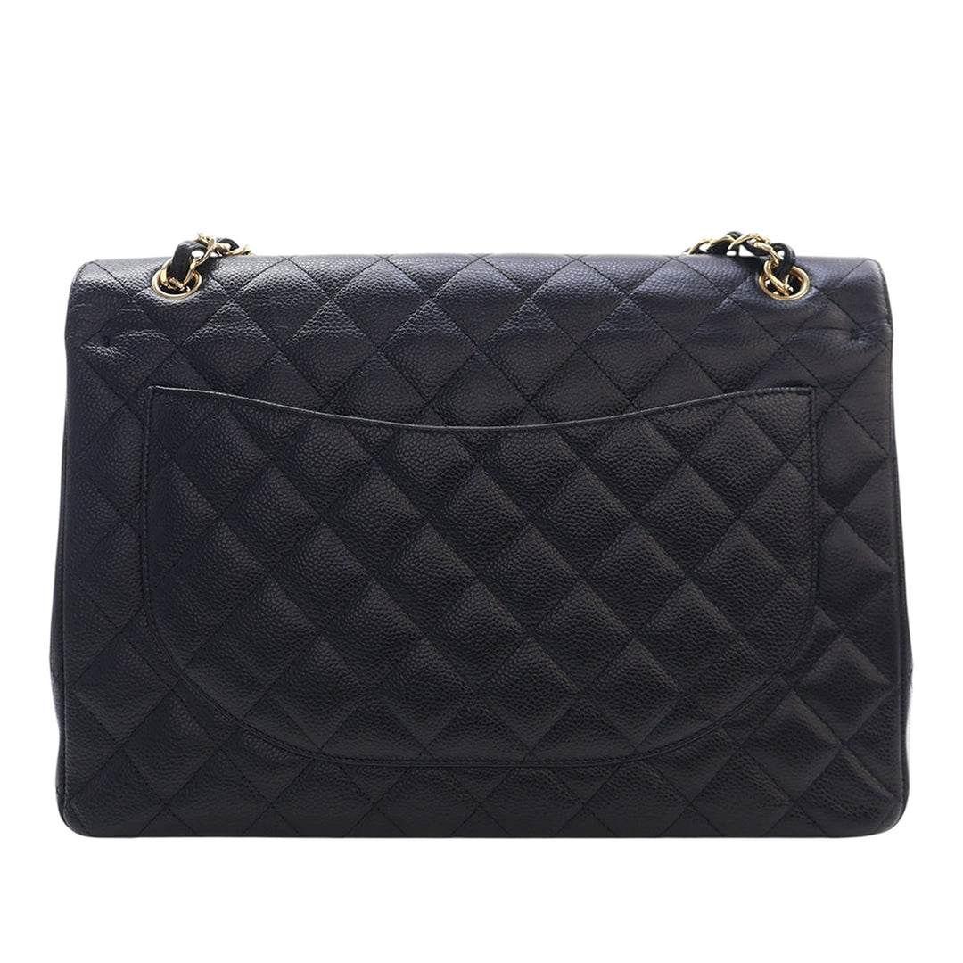 Chanel Maxi Classic Caviar Double rabat