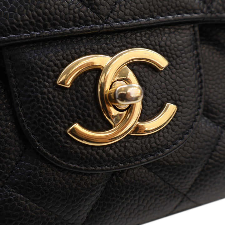 Chanel Maxi Classic Caviar Double rabat