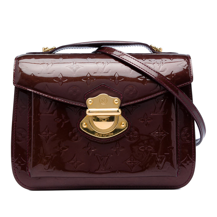 Miranda Cuir verni Monogram Rouge