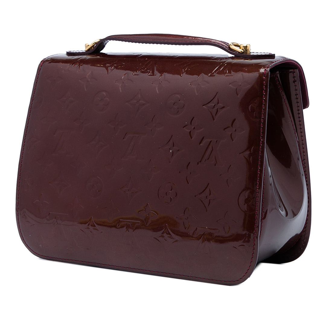 Miranda Cuir verni Monogram Rouge