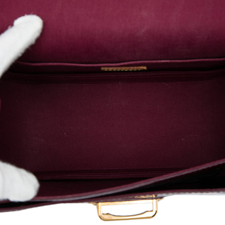 Miranda Cuir verni Monogram Rouge