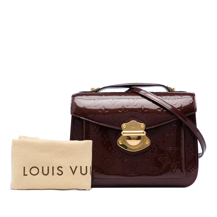 Miranda Cuir verni Monogram Rouge