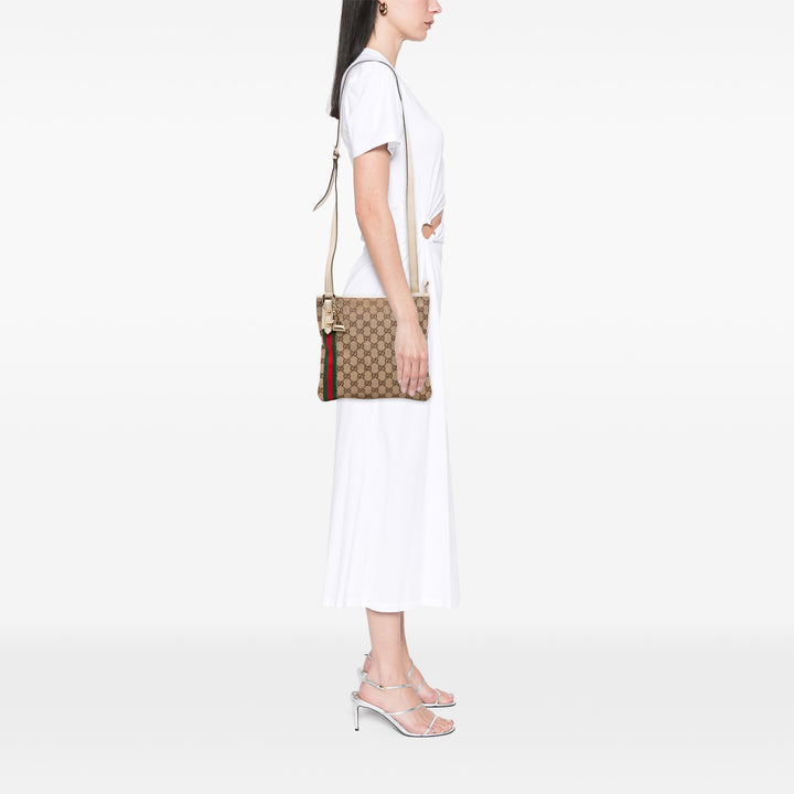 GG Canvas Jolicoeur Crossbody Brown - Gaby Paris