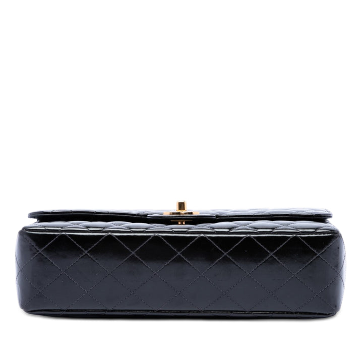 Chanel Medium CC Matelassé Cuir verni Rectangular Kelly sac à anse supérieure