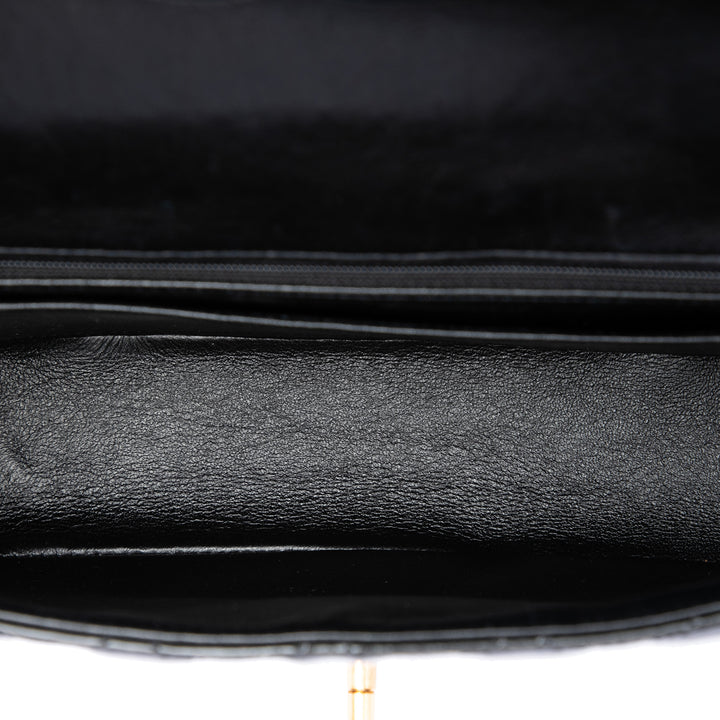 Chanel Medium CC Matelassé Cuir verni Rectangular Kelly sac à anse supérieure