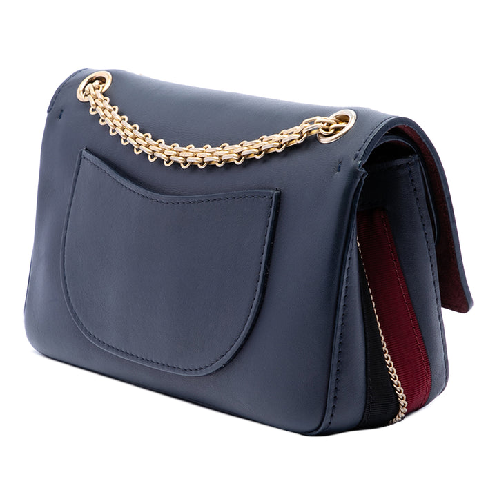 Reissue 2.55 Medallion Double rabat 225 Cuir de veau Bleu