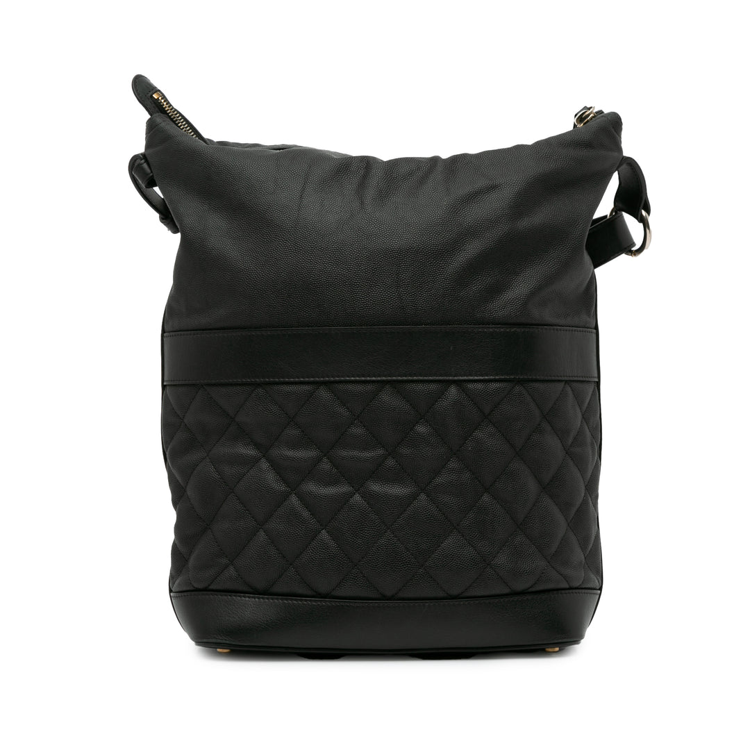 Caviar Casual Style Hobo Black - Gaby Paris