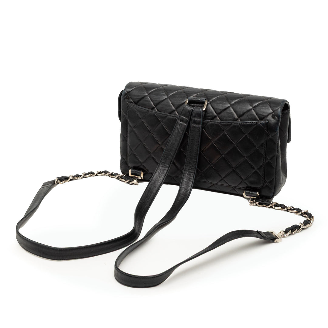 Chanel Matelassé à rabat Sac à dos Moyen Cuir d'agneau