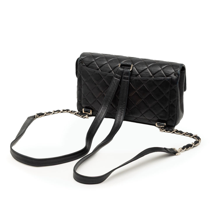 Chanel Matelassé à rabat Sac à dos Moyen Cuir d'agneau