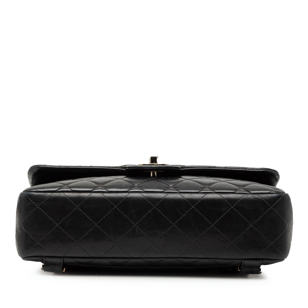 Chanel Matelassé à rabat Sac à dos Moyen Cuir d'agneau