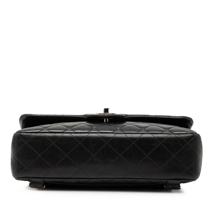 Chanel Matelassé à rabat Sac à dos Moyen Cuir d'agneau