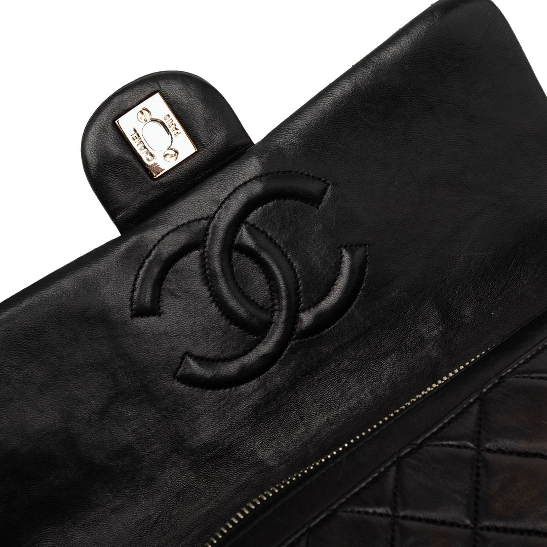 Chanel Matelassé à rabat Sac à dos Moyen Cuir d'agneau