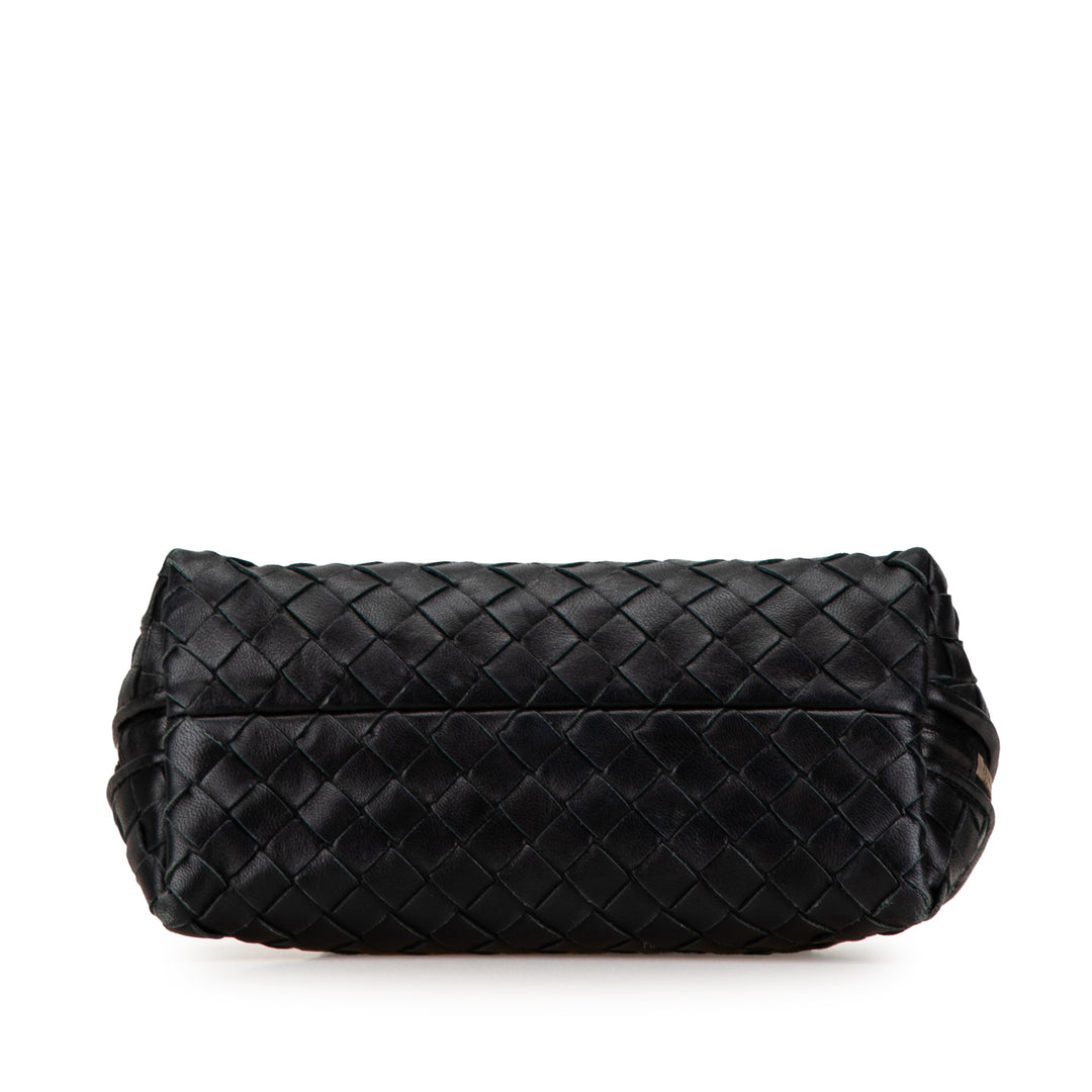 Intrecciato Cosmetic Pouch Black - Gaby Paris