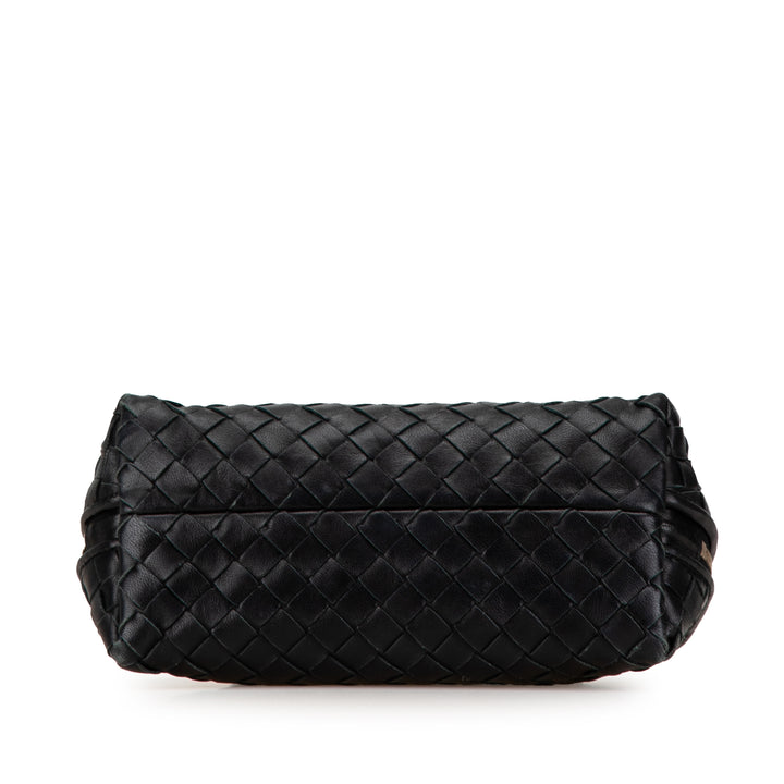 Intrecciato Cosmetic Pouch Black - Gaby Paris