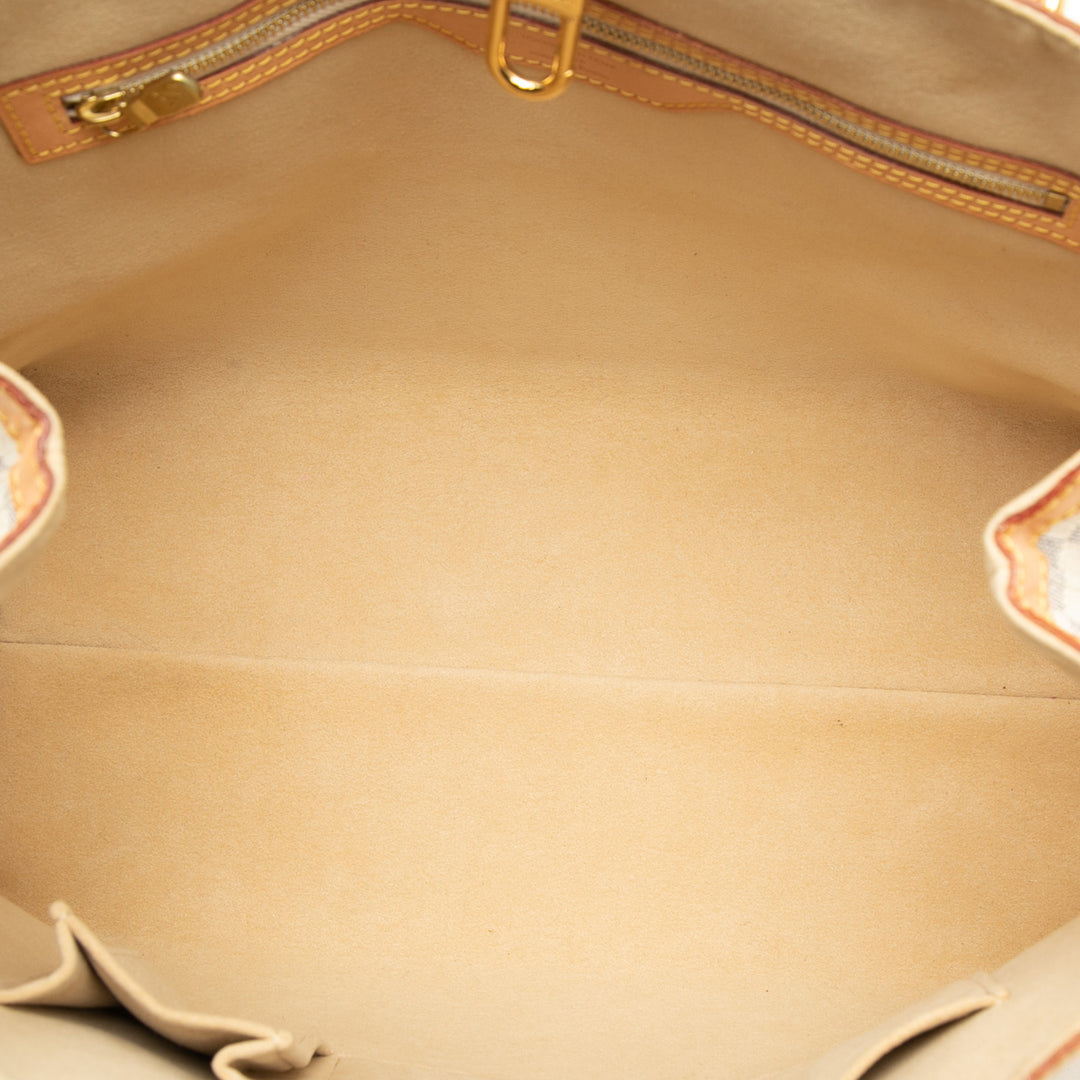 Louis Vuitton Cabas Hampstead Damier Azur MM Blanc – vue 4 – GABY PARIS