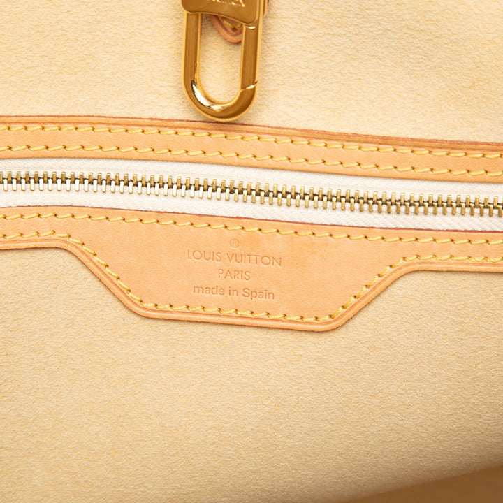 Louis Vuitton Cabas Hampstead Damier Azur MM Blanc – vue 5 – GABY PARIS