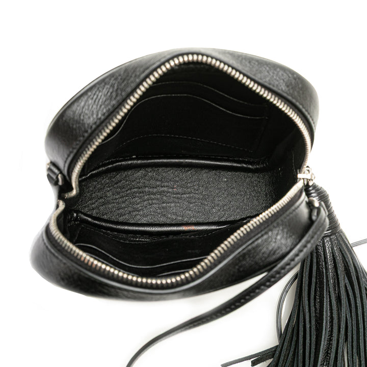 Saint Laurent Studded Cuir de veau Monogram Heart Blogger Sac porté croisé Noir – GABY PARIS Authentique