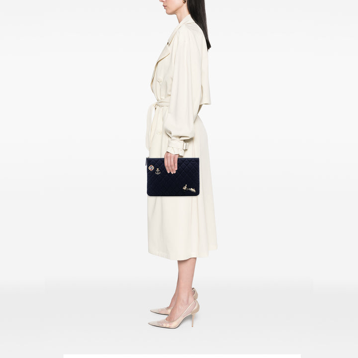 Chanel Paris Hamburg Medium Matelassé Laine Coco Sailor Charms O Étui Pochette – GABY PARIS Authentique