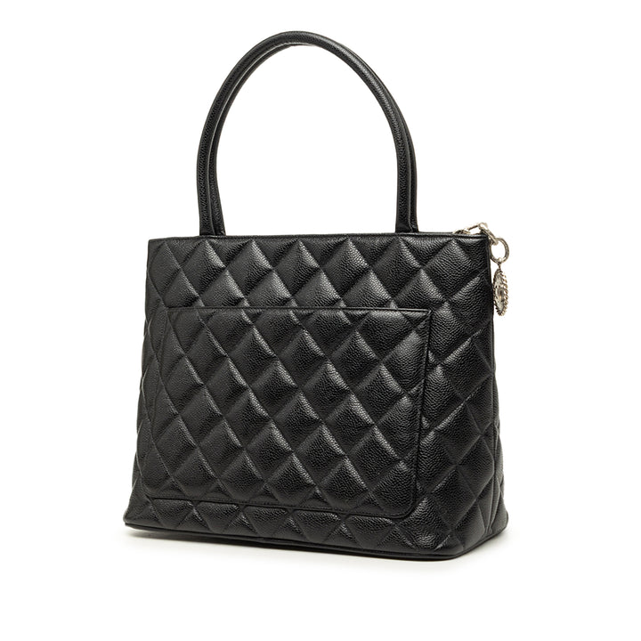Medallion Cabas Cuir caviar Noir