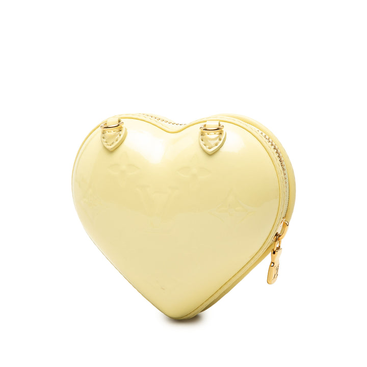 Keep My Heart Chaîne Sac Cuir verni Monogram Jaune