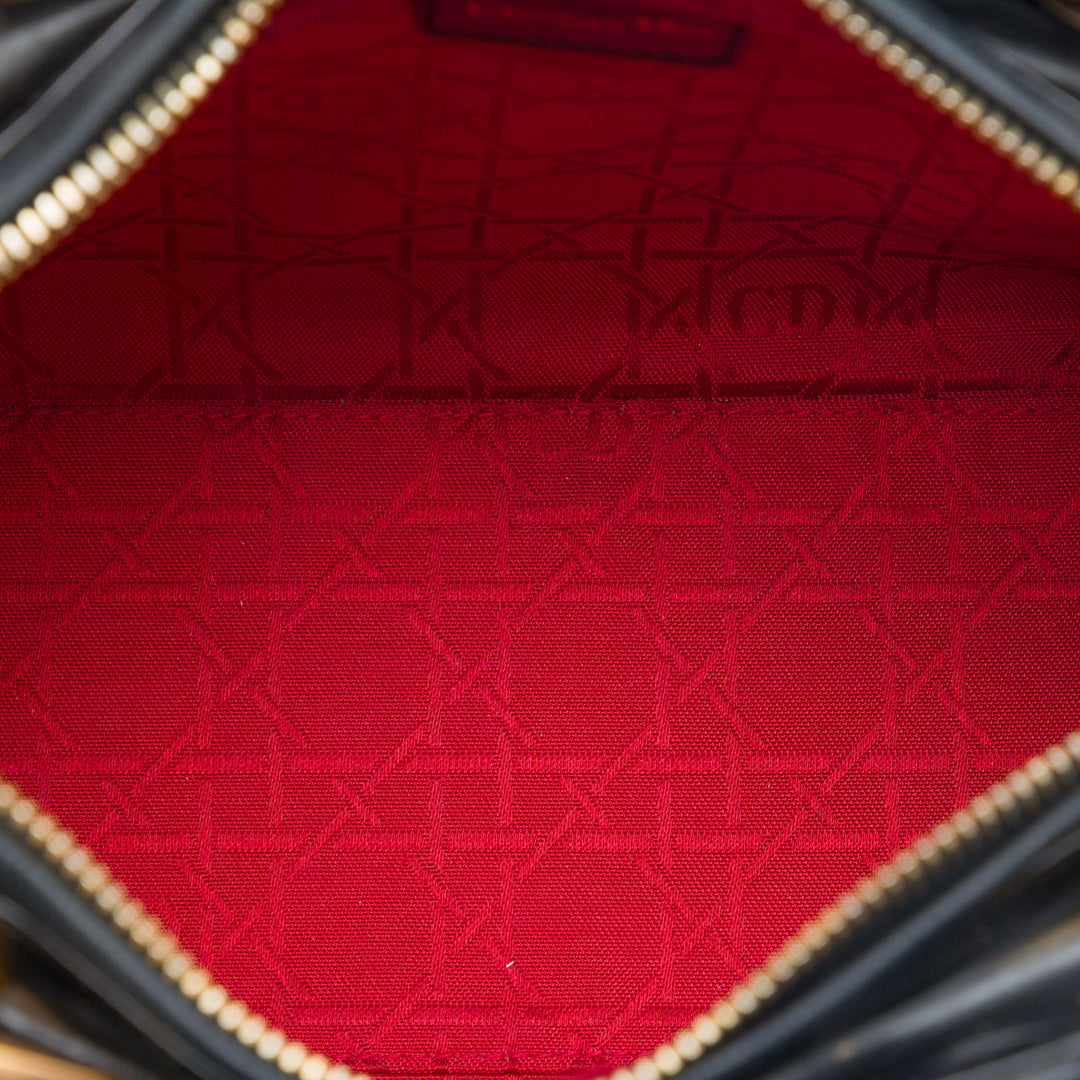 Dior Medium Cuir verni Cannage Lady Dior