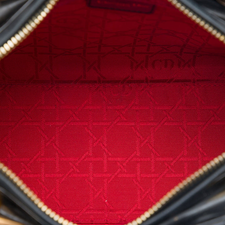 Dior Medium Cuir verni Cannage Lady Dior
