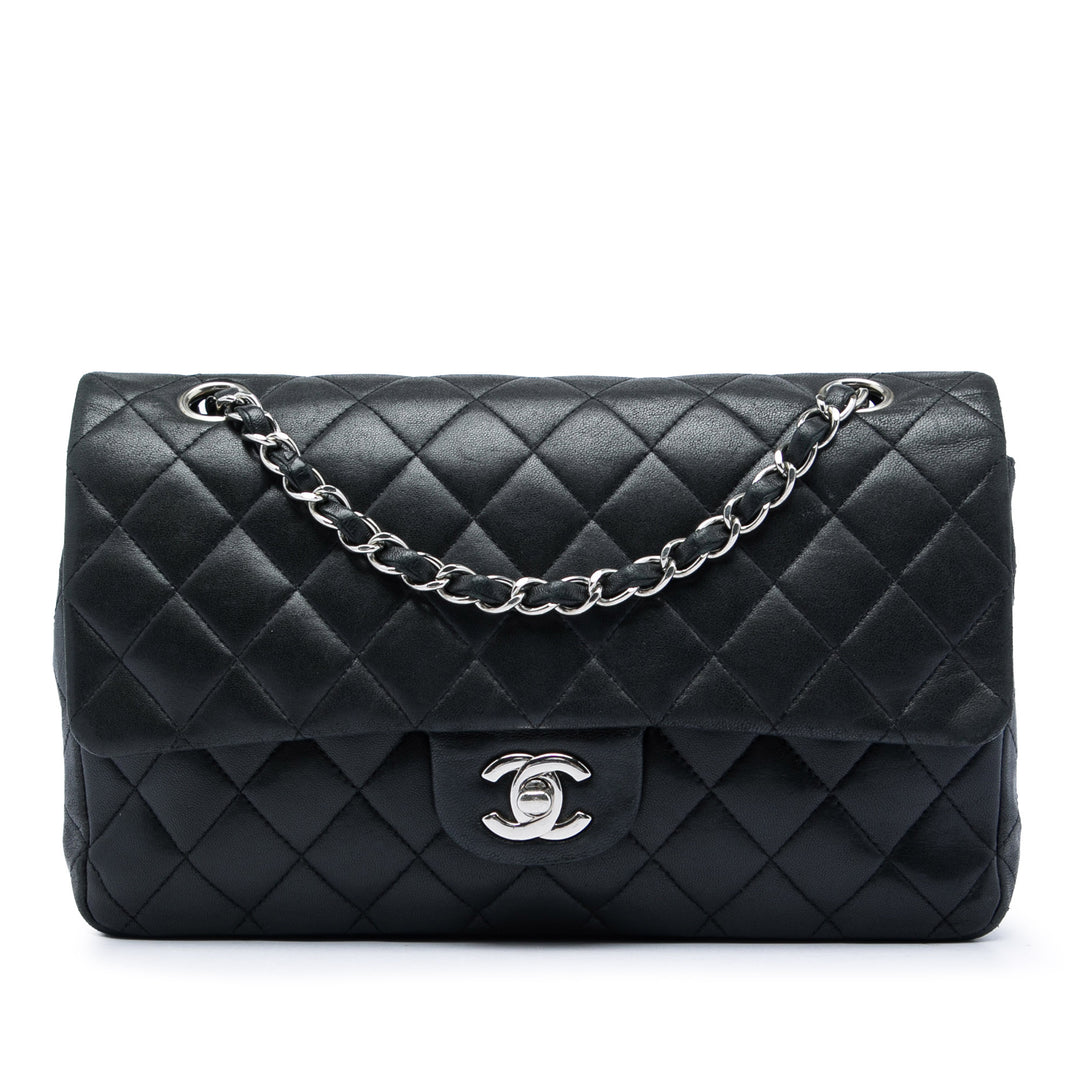 Chanel Medium Classic Cuir d’agneau Double rabat