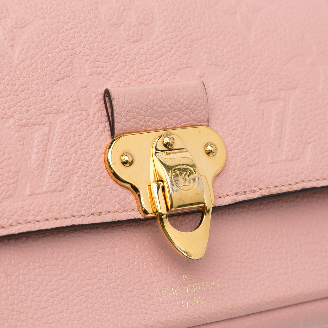 Monogram Empreinte Vavin Wallet on Chain Pink - Gaby Paris