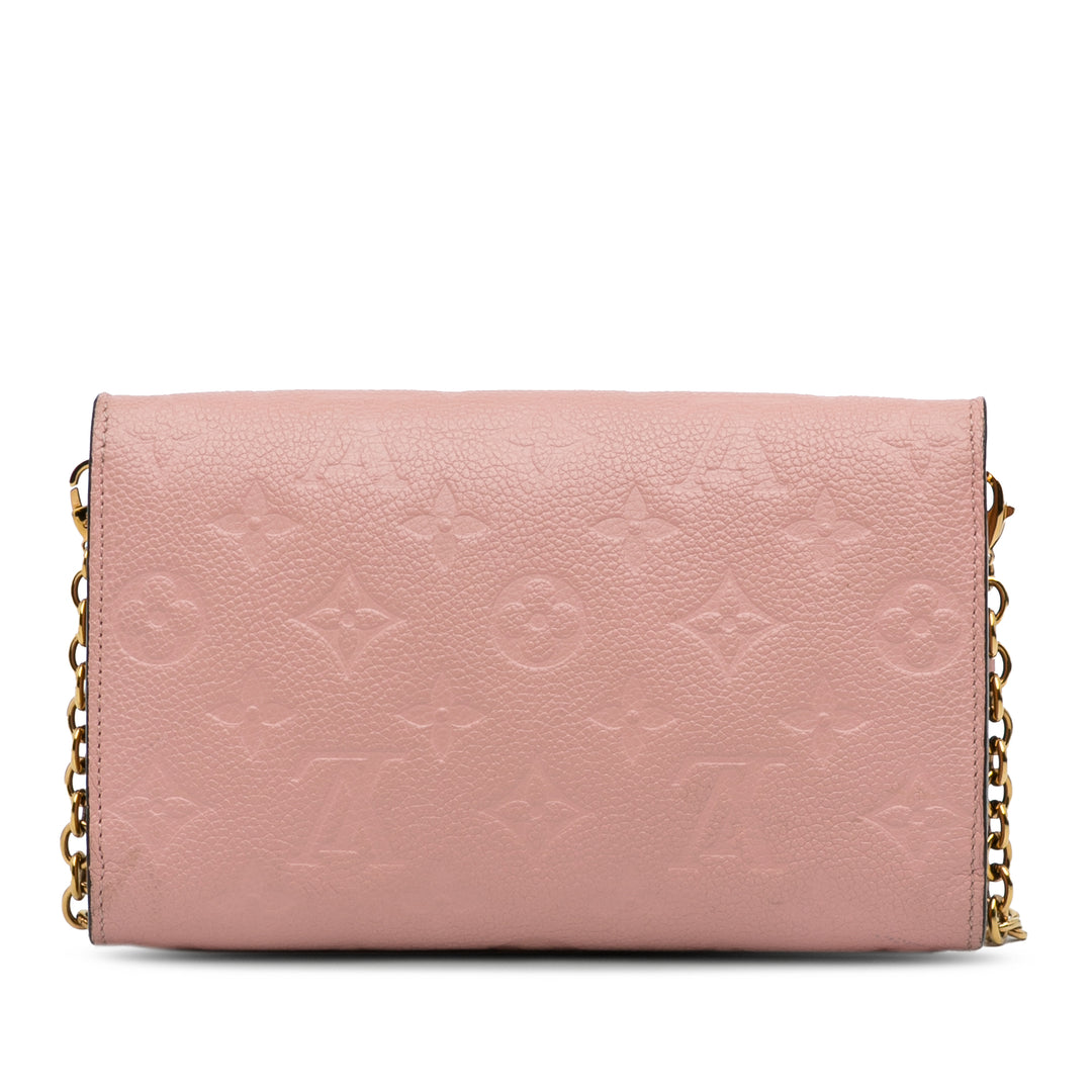 Monogram Empreinte Vavin Wallet on Chain Pink - Gaby Paris