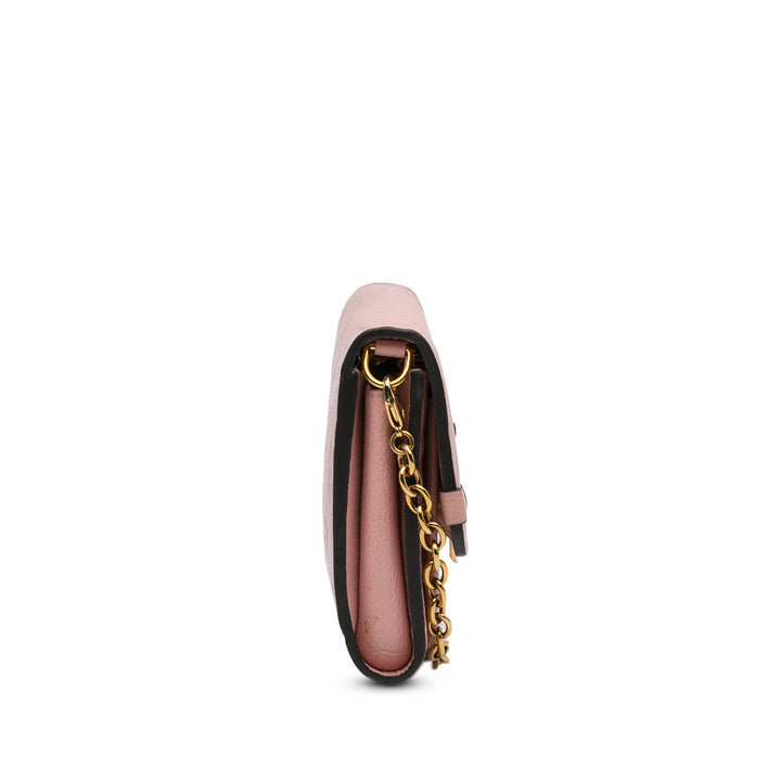 Monogram Empreinte Vavin Wallet on Chain Pink - Gaby Paris