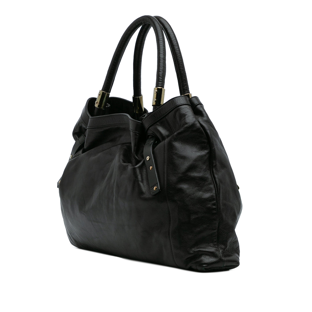 Chloé Large Cuir Victoria Cabas Noir